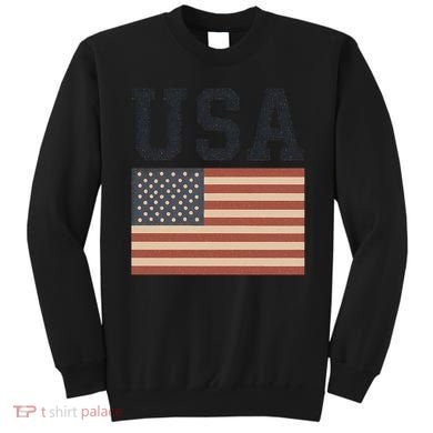USA Flag Graphic Sweatshirt
