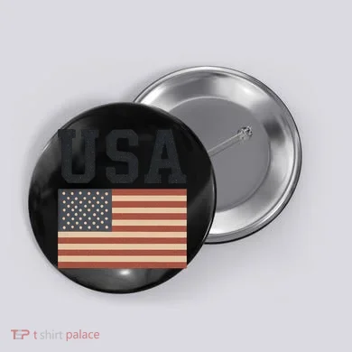 USA Flag Graphic Button