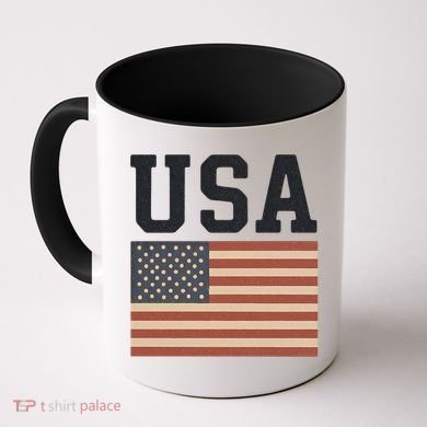 USA Flag Graphic Coffee Mug