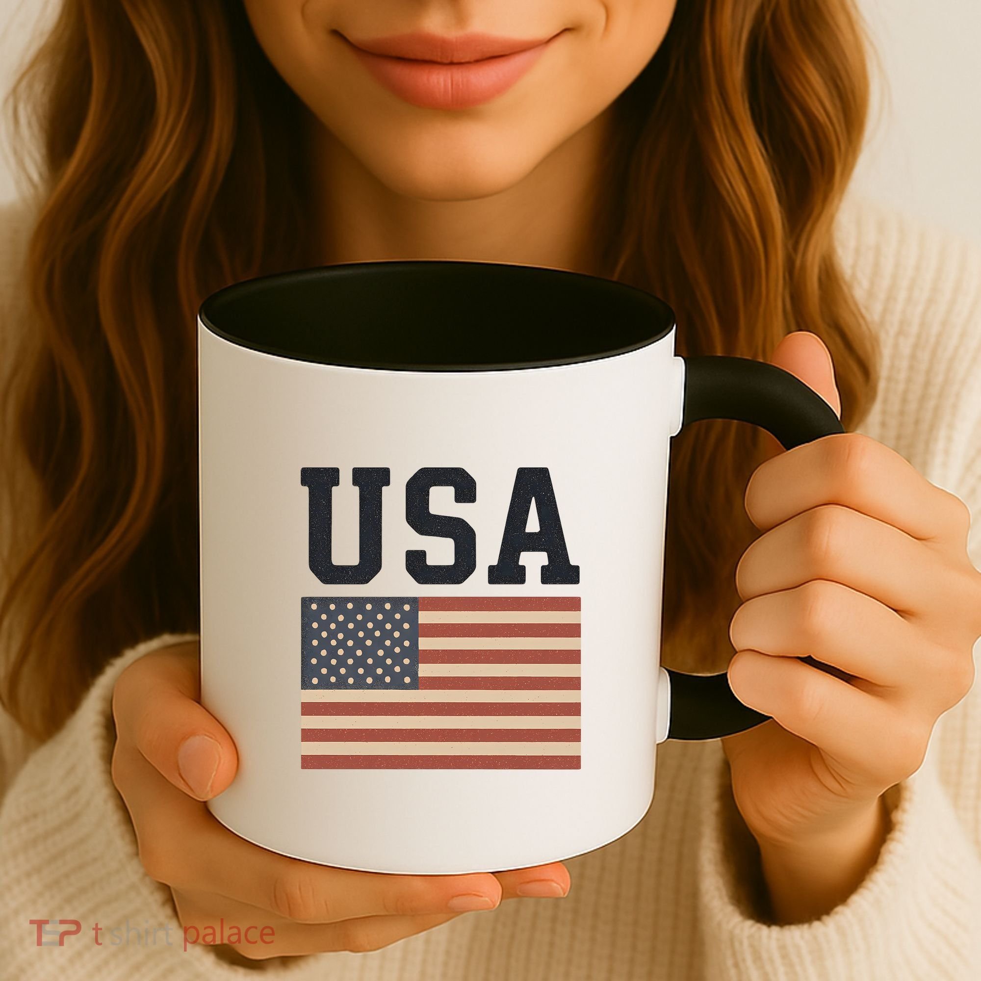 USA Flag Graphic Coffee Mug