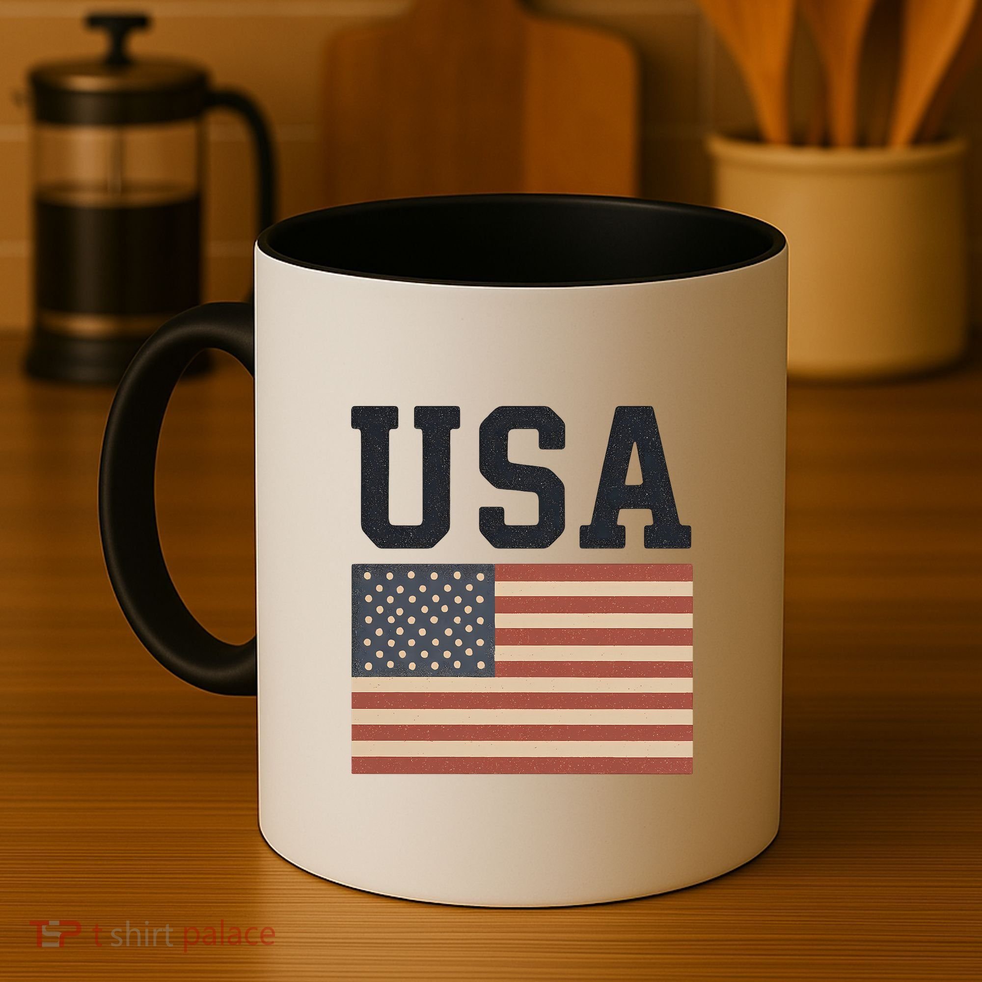 USA Flag Graphic Coffee Mug