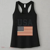 USA Flag Graphic Women's Tank Top thumb 3
