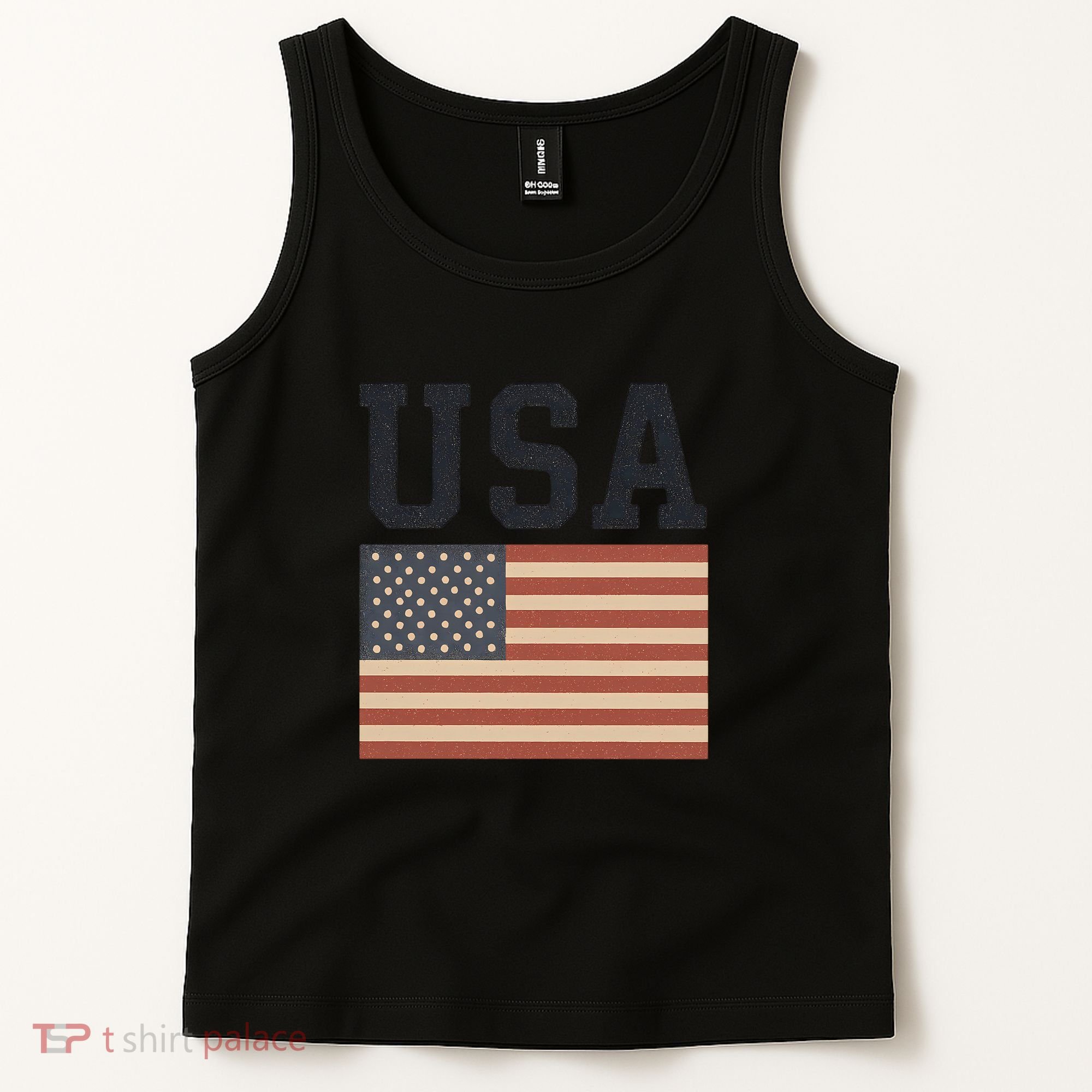 USA Flag Graphic Tank Top