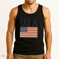 USA Flag Graphic Tank Top thumb 3