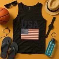 USA Flag Graphic Tank Top thumb 4