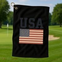 USA Flag Graphic Golf Towel thumb 1