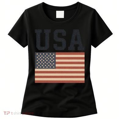 USA Flag Graphic Women's T-Shirt