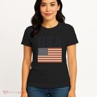 USA Flag Graphic Women's T-Shirt thumb 4