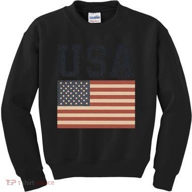 USA Flag Graphic Kids Sweatshirt
