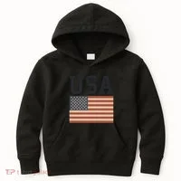USA Flag Graphic Kids Hoodie thumb 0