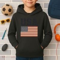 USA Flag Graphic Kids Hoodie thumb 2