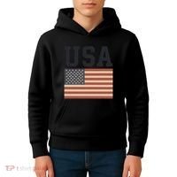 USA Flag Graphic Kids Hoodie thumb 4