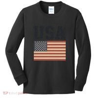 USA Flag Graphic Kids Long Sleeve Shirt thumb 0