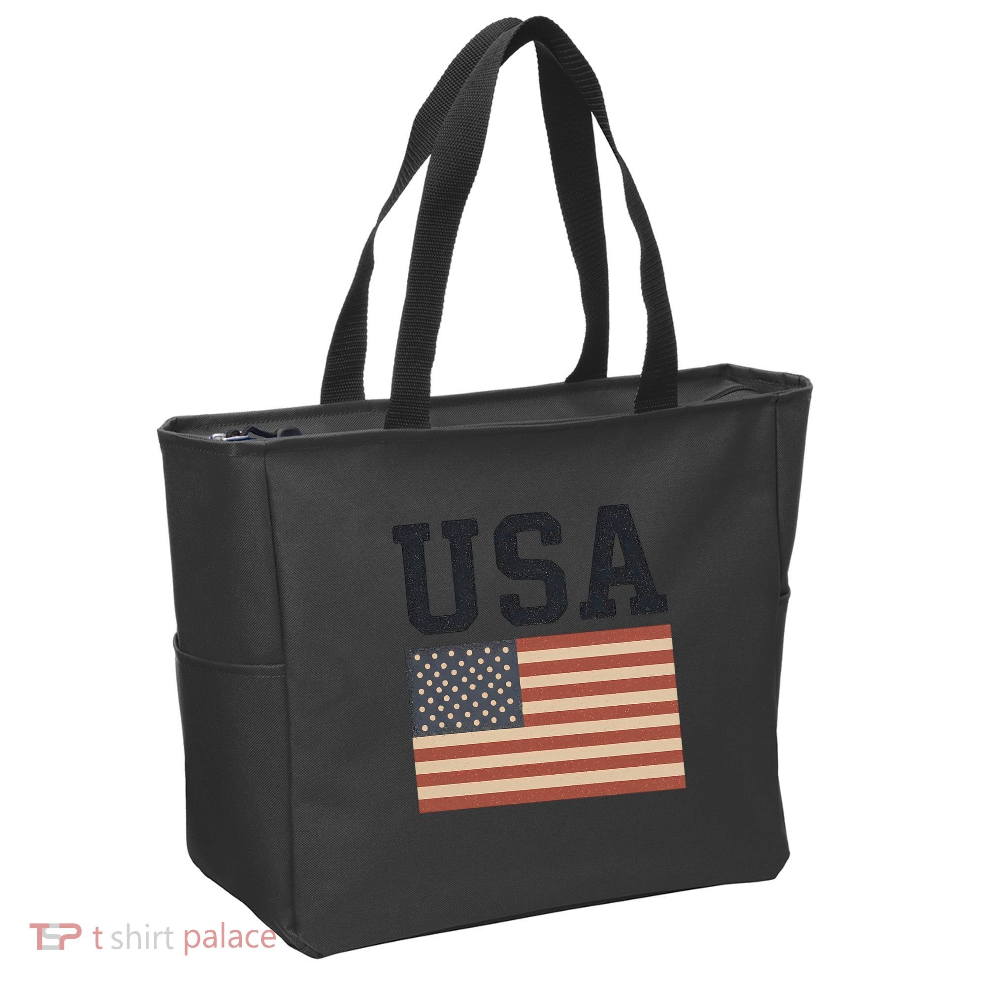 USA Flag Graphic Tote Bag