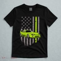 Usa Flag Green Mk4 Jdm Tokyo Supra Drift Car Street Racing T-Shirt thumb 5