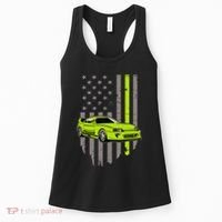 Usa Flag Green Mk4 Jdm Tokyo Supra Drift Car Street Racing Women's Tank Top thumb 0