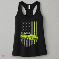 Usa Flag Green Mk4 Jdm Tokyo Supra Drift Car Street Racing Women's Tank Top thumb 3