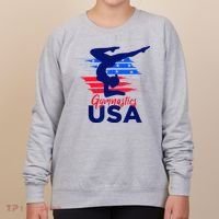 Usa Flag Gymnastics Usa Support Women's Sweatshirt thumb 0