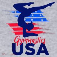 Usa Flag Gymnastics Usa Support Women's Sweatshirt thumb 2