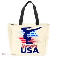 Usa Flag Gymnastics Usa Support Tote Bag thumb 0