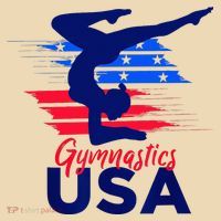 Usa Flag Gymnastics Usa Support Tote Bag thumb 4