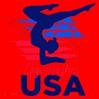 Usa Flag Gymnastics Usa Support Santa Hat thumb 1
