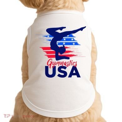 Usa Flag Gymnastics Usa Support Doggie Tank