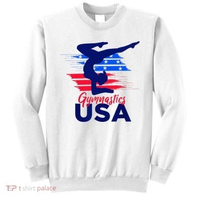 Usa Flag Gymnastics Usa Support Sweatshirt