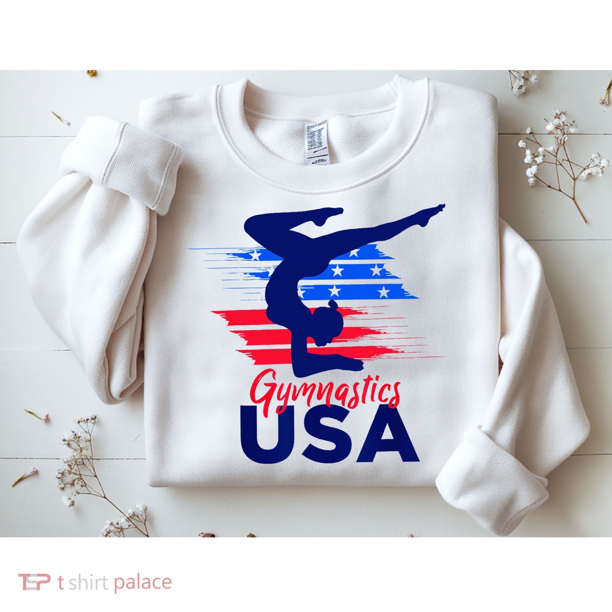 Usa Flag Gymnastics Usa Support Sweatshirt