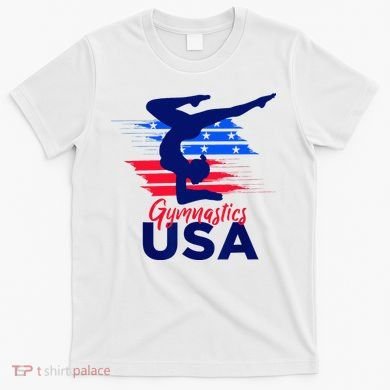 Usa Flag Gymnastics Usa Support T-Shirt