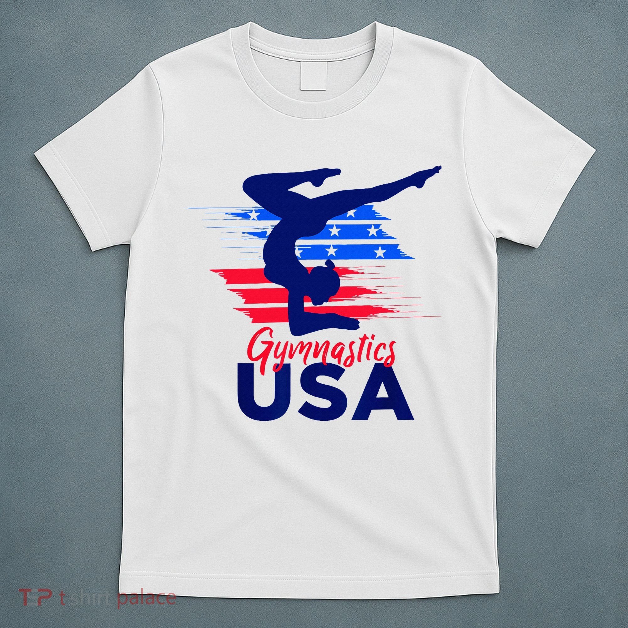 Usa Flag Gymnastics Usa Support T-Shirt