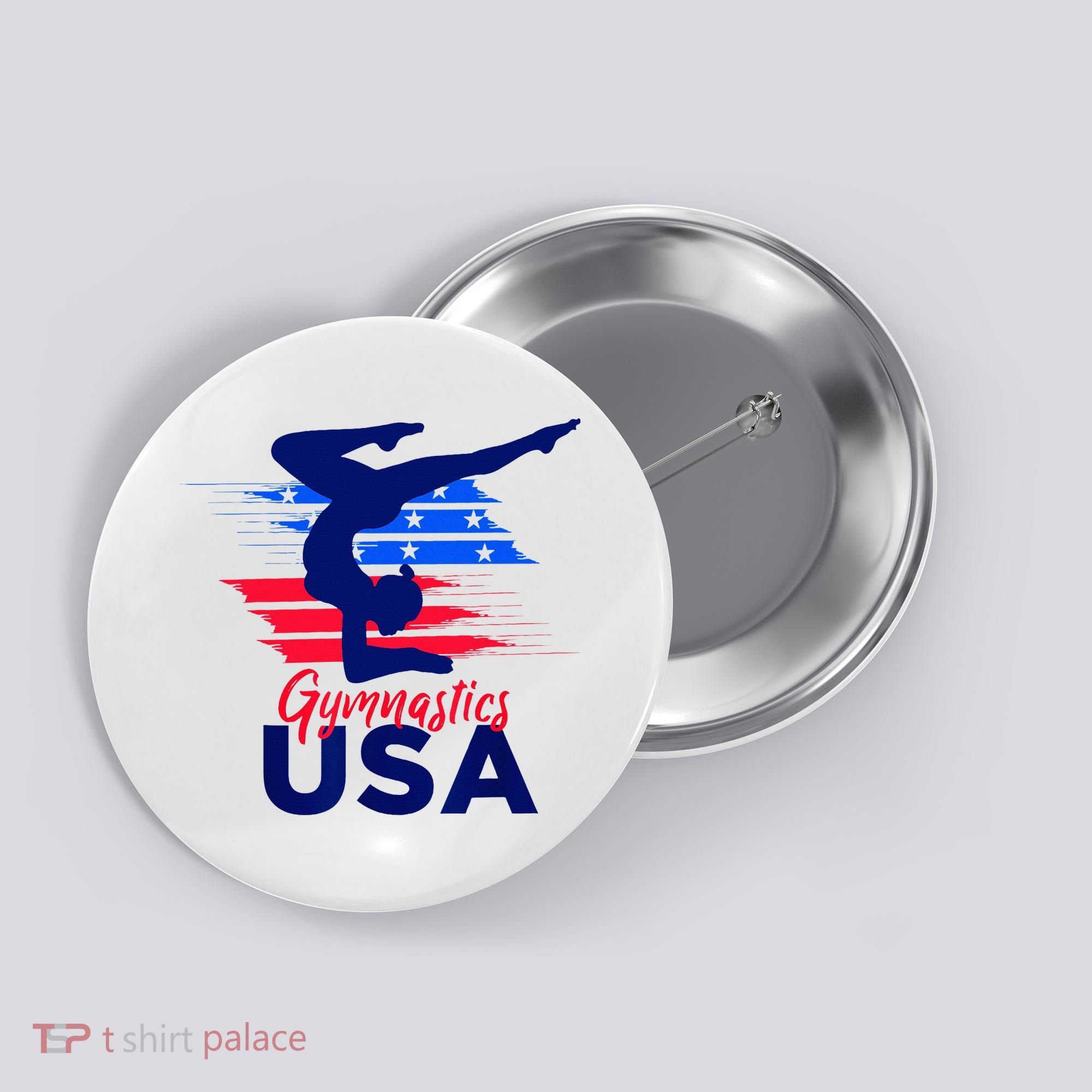 Usa Flag Gymnastics Usa Support Button