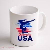 Usa Flag Gymnastics Usa Support Coffee Mug thumb 1