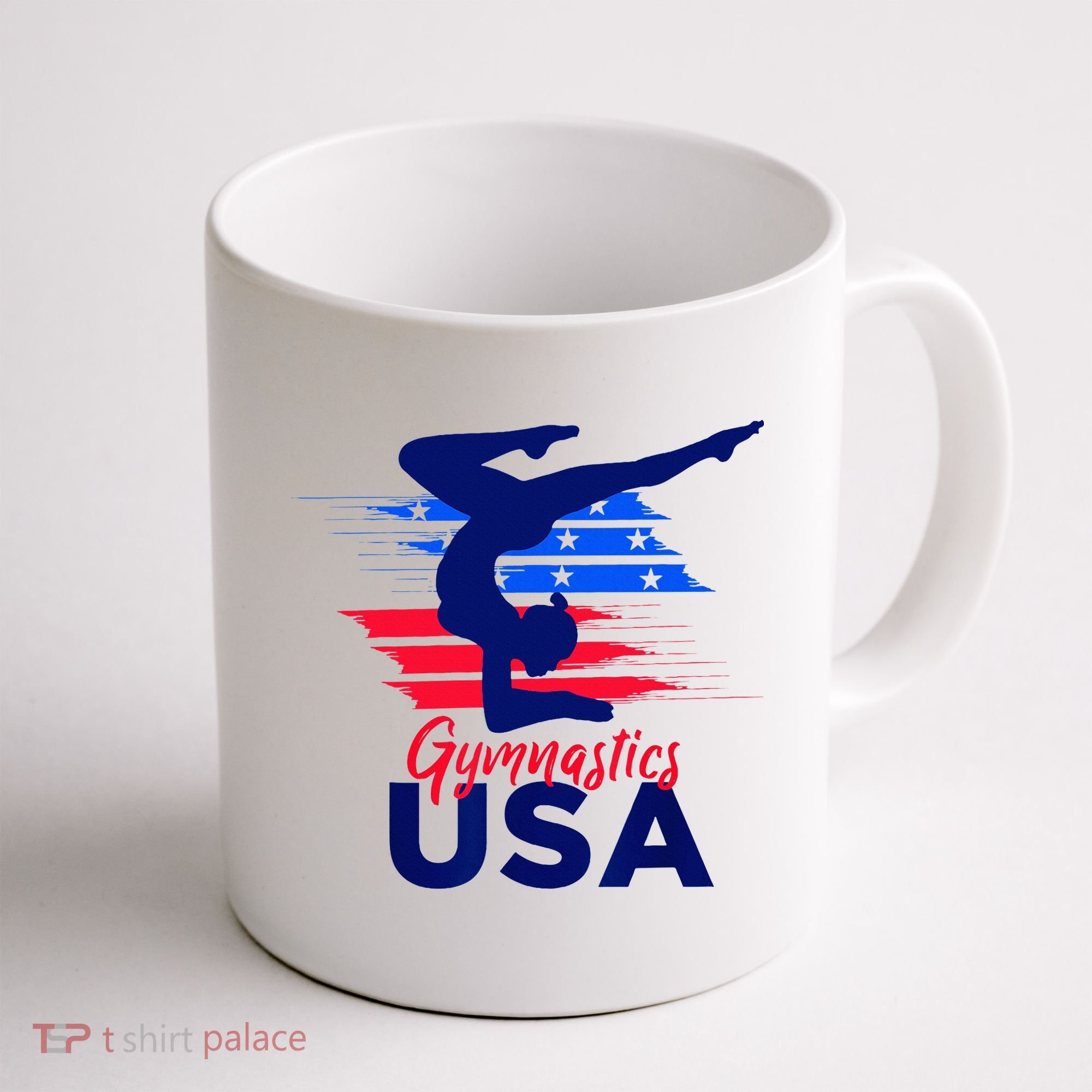 Usa Flag Gymnastics Usa Support Coffee Mug