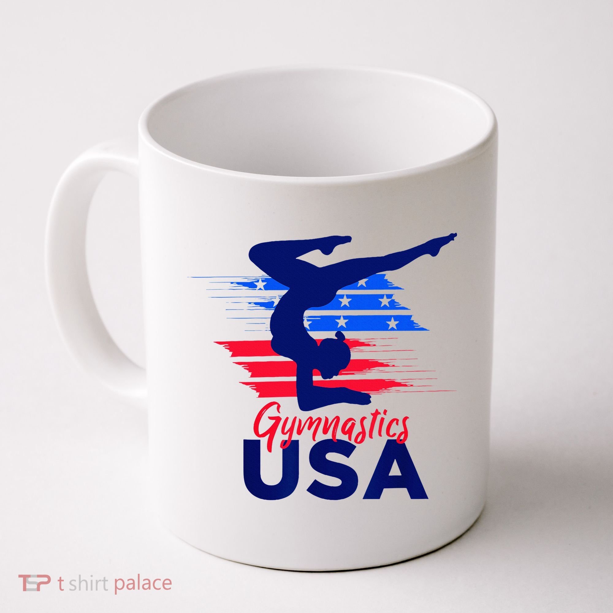 Usa Flag Gymnastics Usa Support Coffee Mug