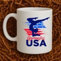 Usa Flag Gymnastics Usa Support Coffee Mug thumb 2