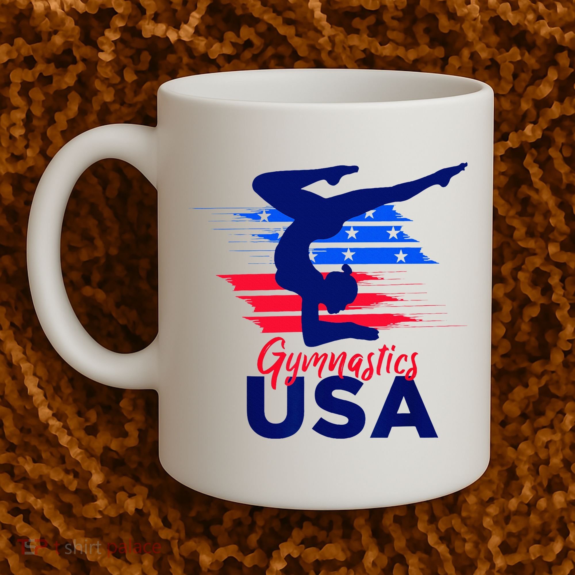 Usa Flag Gymnastics Usa Support Coffee Mug
