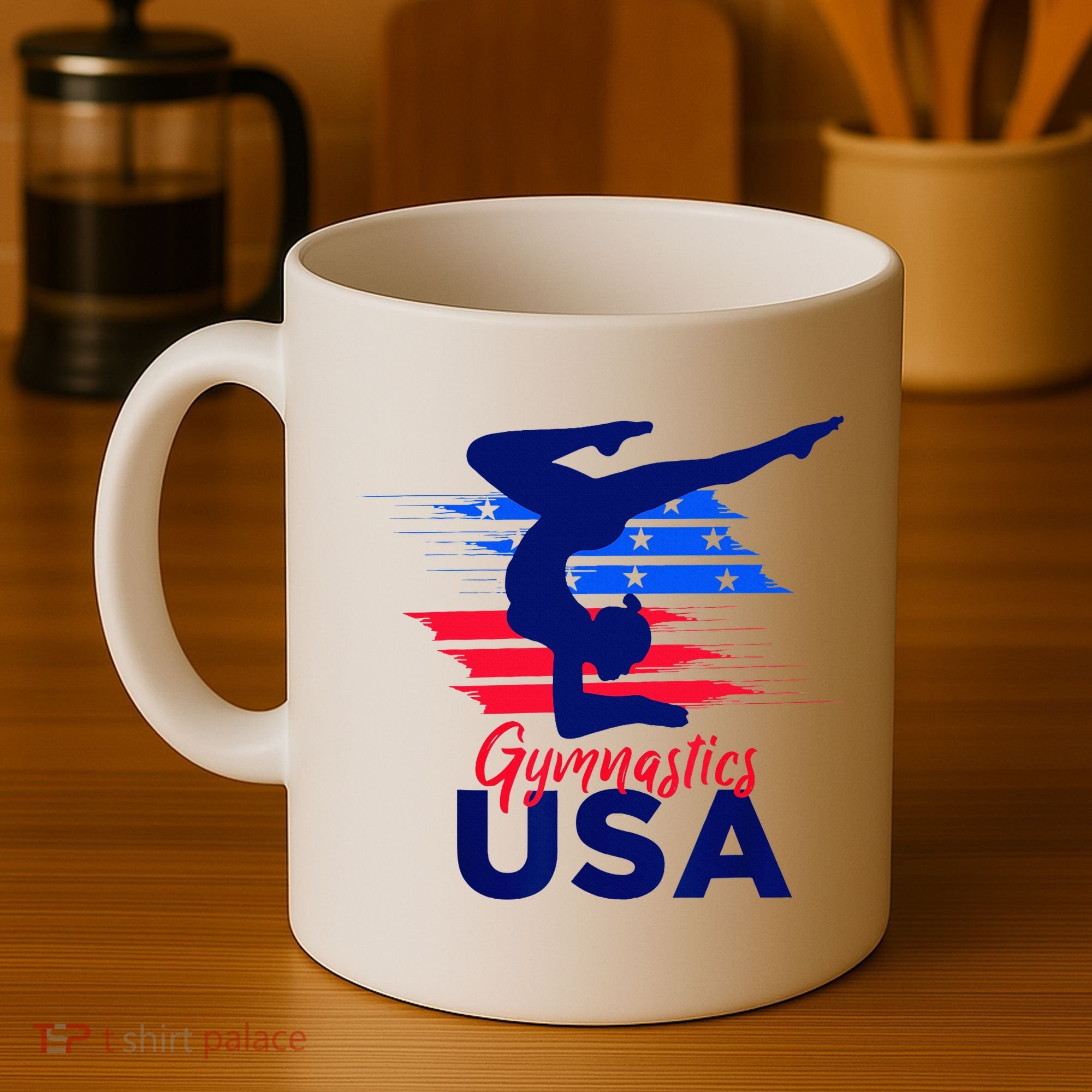 Usa Flag Gymnastics Usa Support Coffee Mug