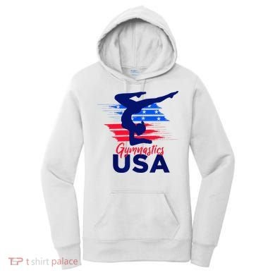 Usa Flag Gymnastics Usa Support Women's Hoodie