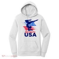 Usa Flag Gymnastics Usa Support Women's Hoodie thumb 0
