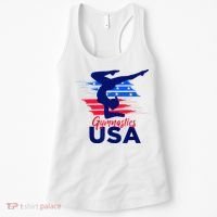 Usa Flag Gymnastics Usa Support Women's Tank Top thumb 0