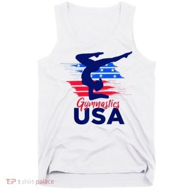 Usa Flag Gymnastics Usa Support Tank Top