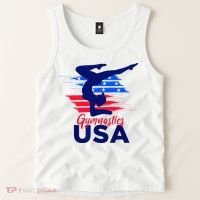 Usa Flag Gymnastics Usa Support Tank Top thumb 2