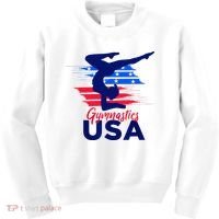 Usa Flag Gymnastics Usa Support Kids Sweatshirt thumb 0
