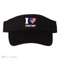Usa Flags Heart I Love Trump Visor thumb 0