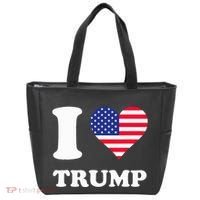 Usa Flags Heart I Love Trump Tote Bag thumb 0