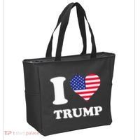 Usa Flags Heart I Love Trump Tote Bag thumb 2