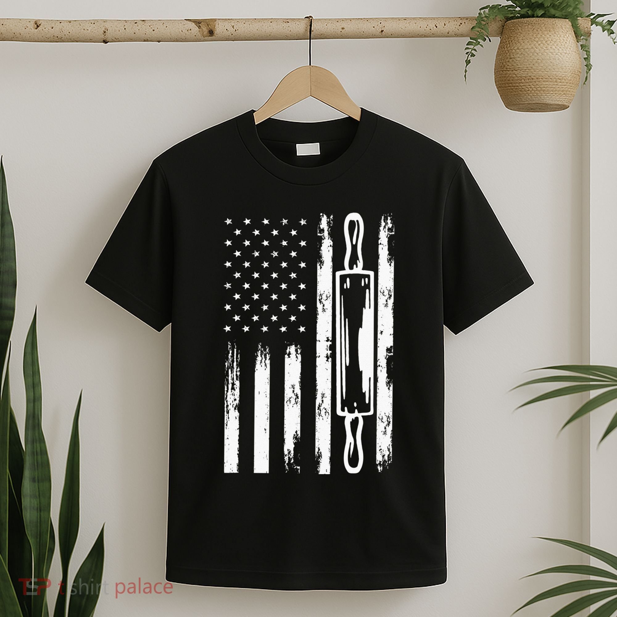 USA Flag Homemade Sourdough Bread Baker America T-Shirt