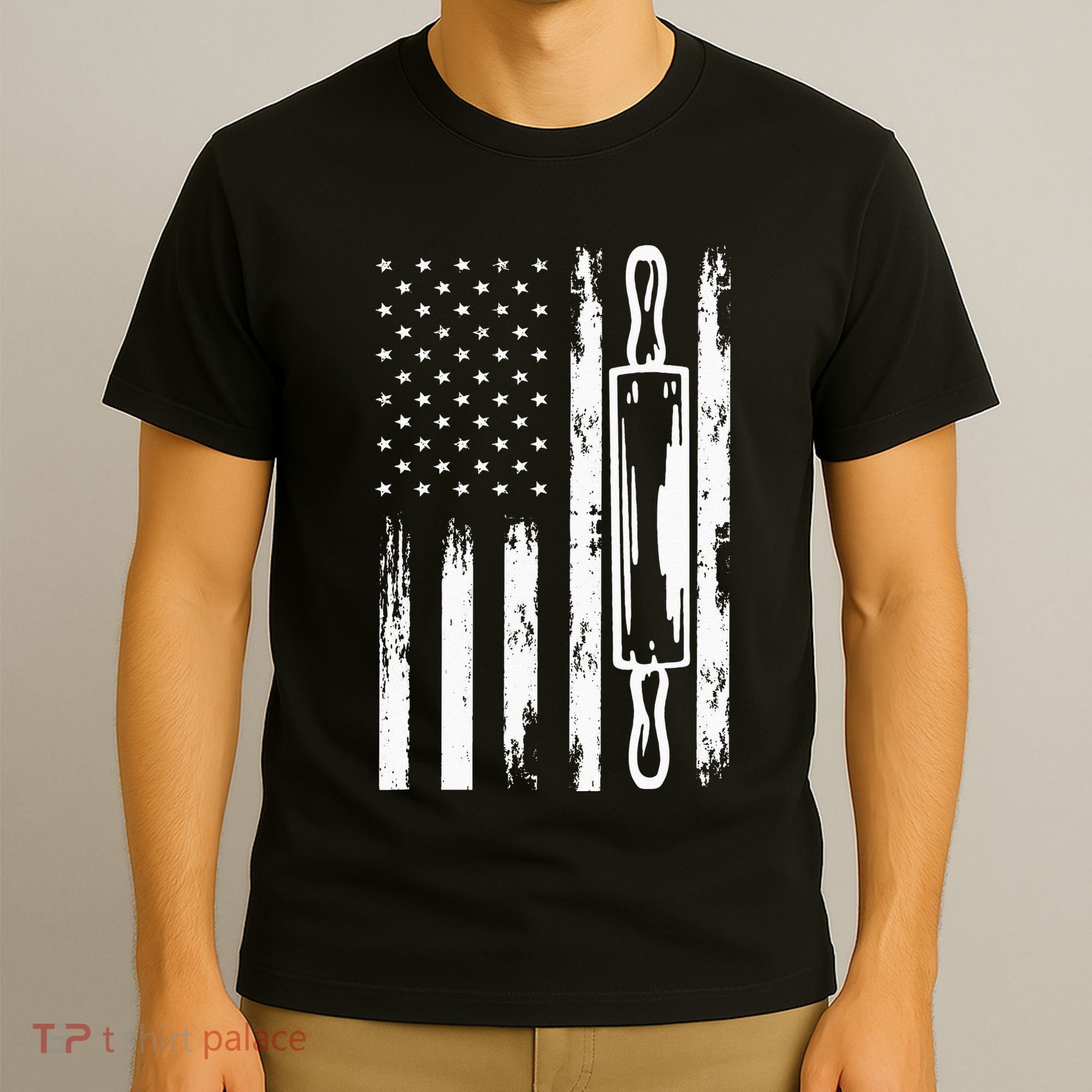 USA Flag Homemade Sourdough Bread Baker America T-Shirt