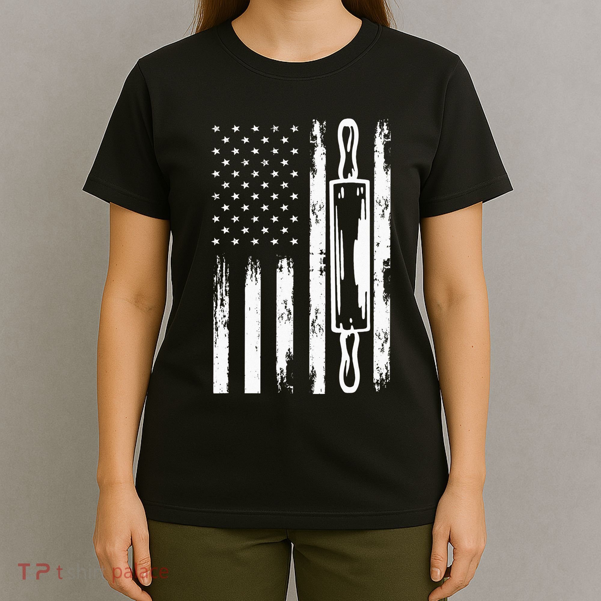 USA Flag Homemade Sourdough Bread Baker America T-Shirt